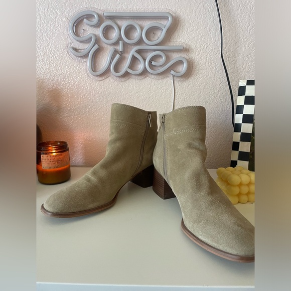 Tan suede lucky brand booties! - Picture 2 of 6